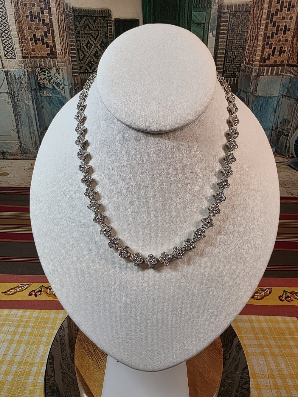 Floral Motif Riviera Necklace